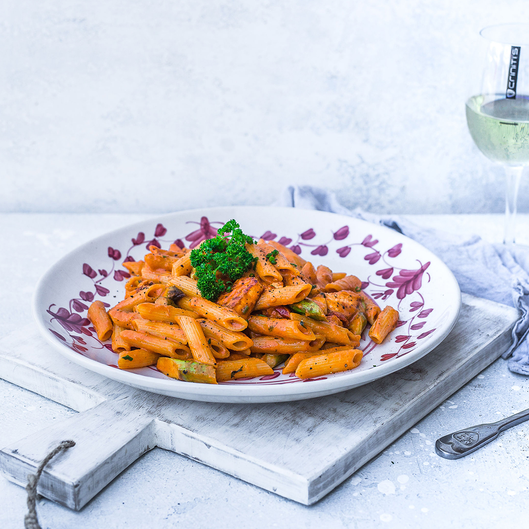 penne salmone